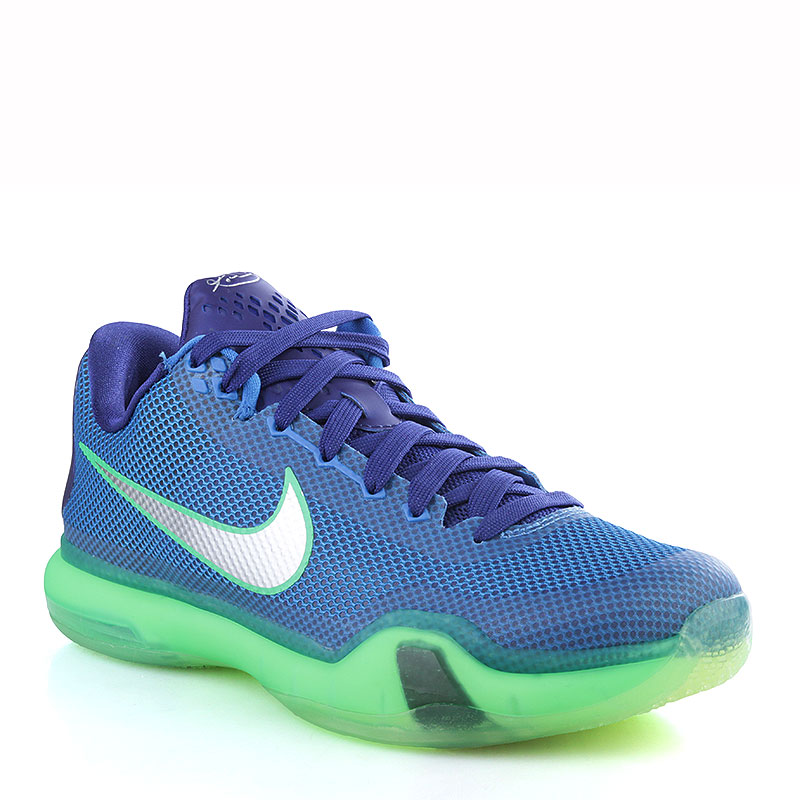 мужские синие баскетбольные кроссовки Nike Kobe X 705317-402 - цена, описание, фото 1